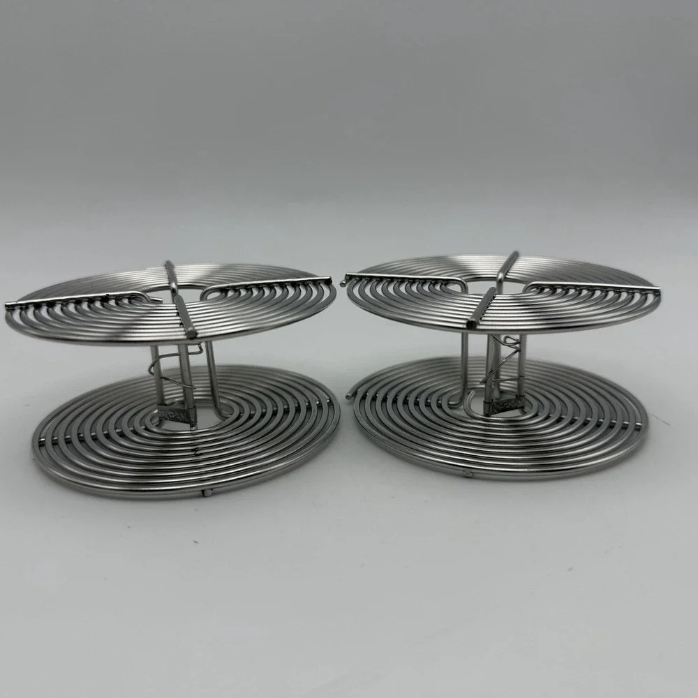 (2) Vtg Stainless Steel 35mm Film Reel 36 EXP‎ 35MM Dark Room Japan - Unused